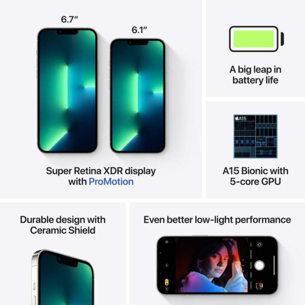 Apple iPhone 13 Pro Max Zilver 256GB + Garantie - Image 6